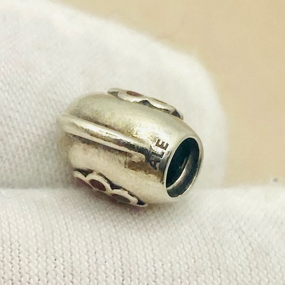 EUC Pandora 791090EN43 Sterling Silver My Garden Watering Can w/ Enamel Flower - Picture 6 of 8